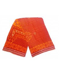 Bridal Women's Georgette Traditional Kumaoni Rangwali Pichhoda